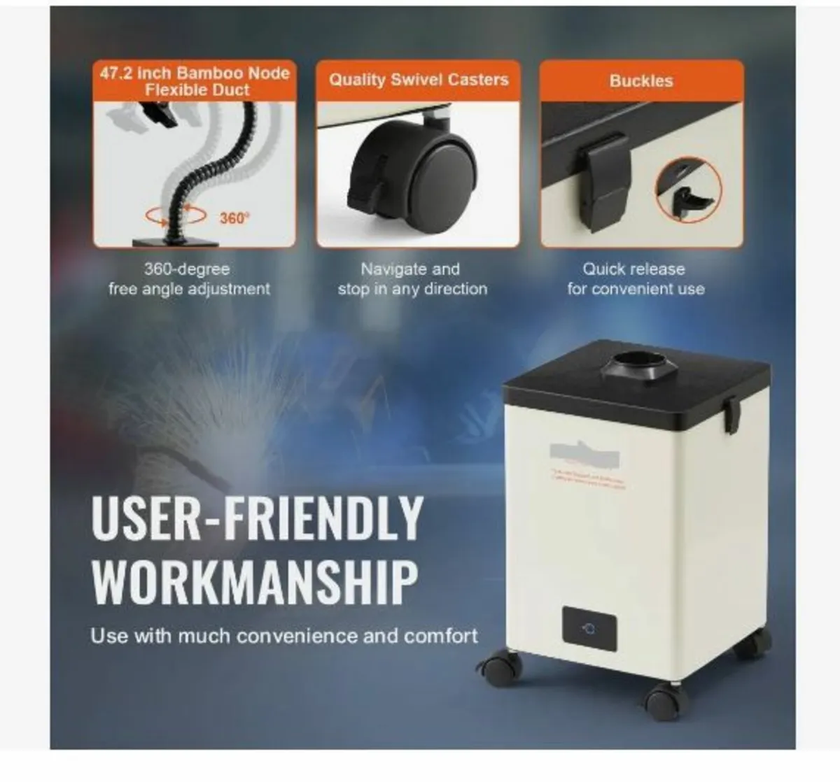 150W Soldering Fume Smoke Extractor 3-Stage - Image 4