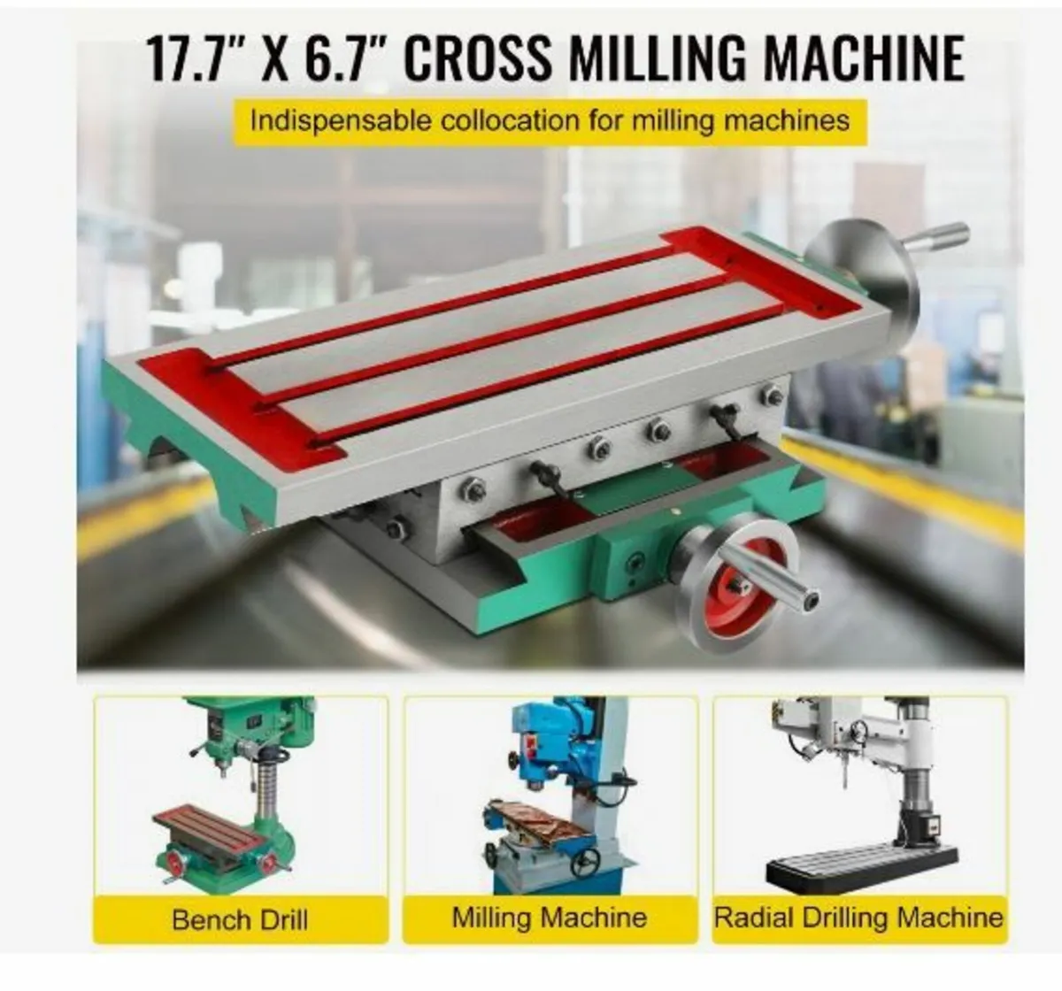 Milling Table 17.7×6.7Inch (450 x 170 mm) - Image 2