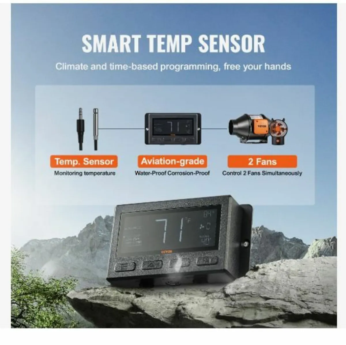 Inline Duct Fan, 102mm 129.7 CFM - Image 2