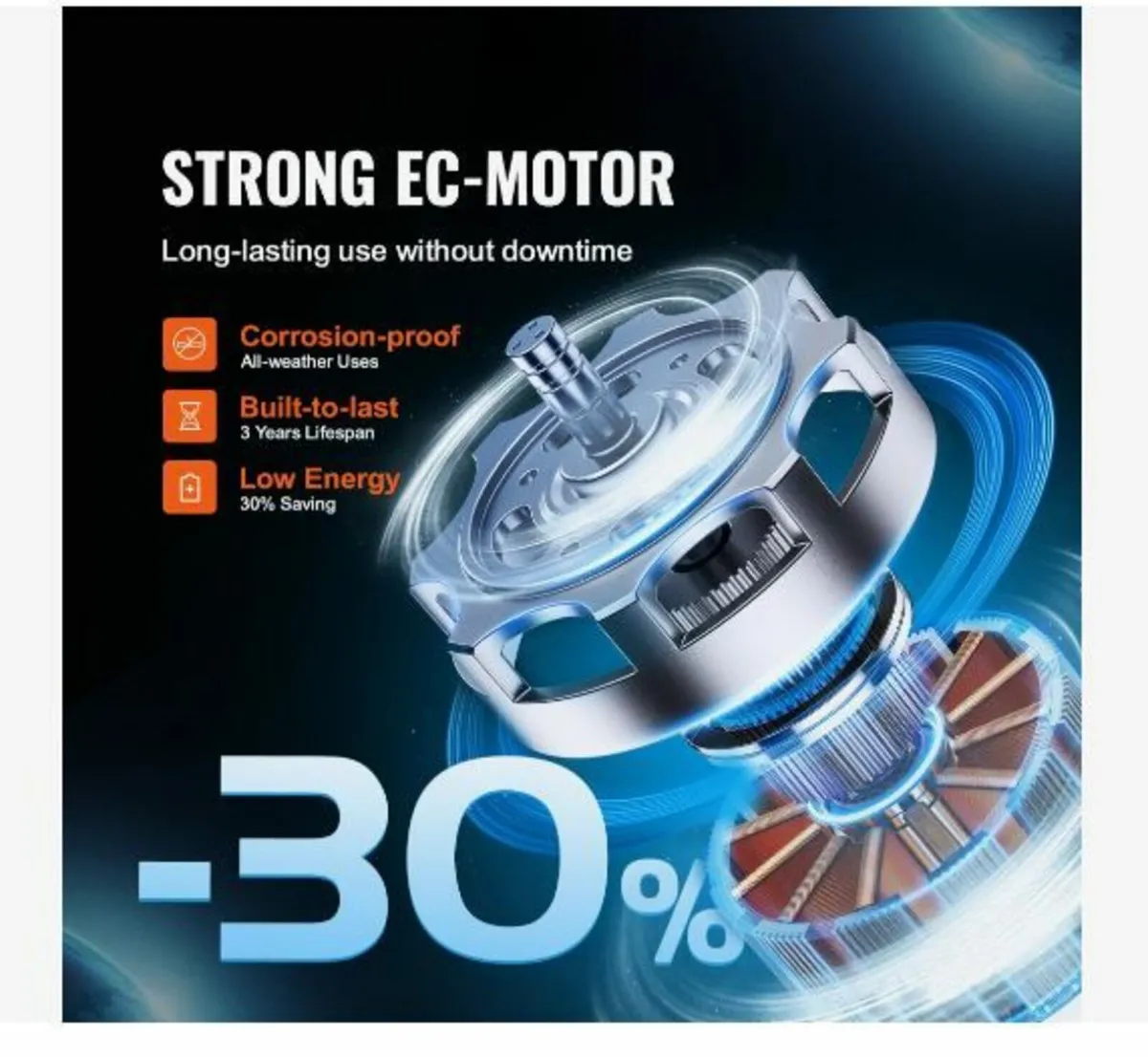 Inline Duct Fan, 102mm 129.7 CFM - Image 4