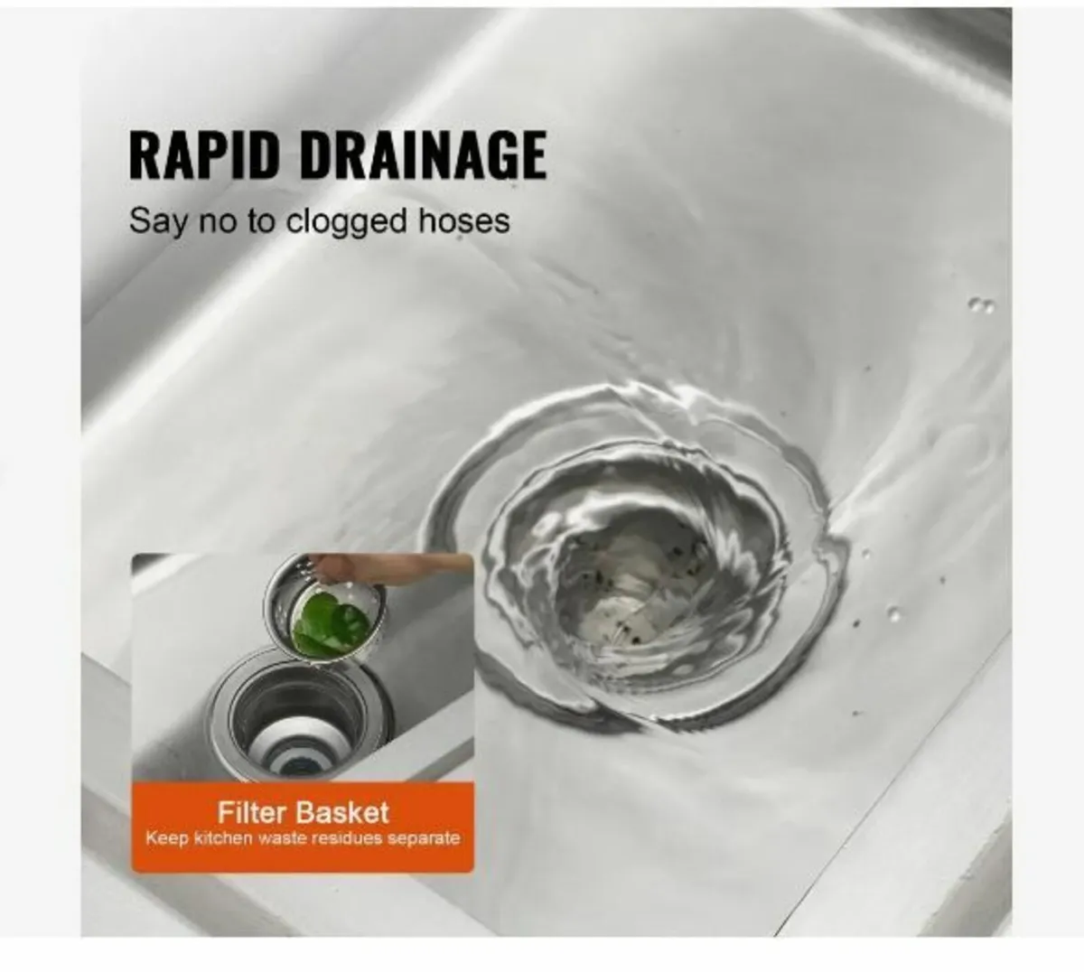 Stainless Steel Utility Sink - Image 4