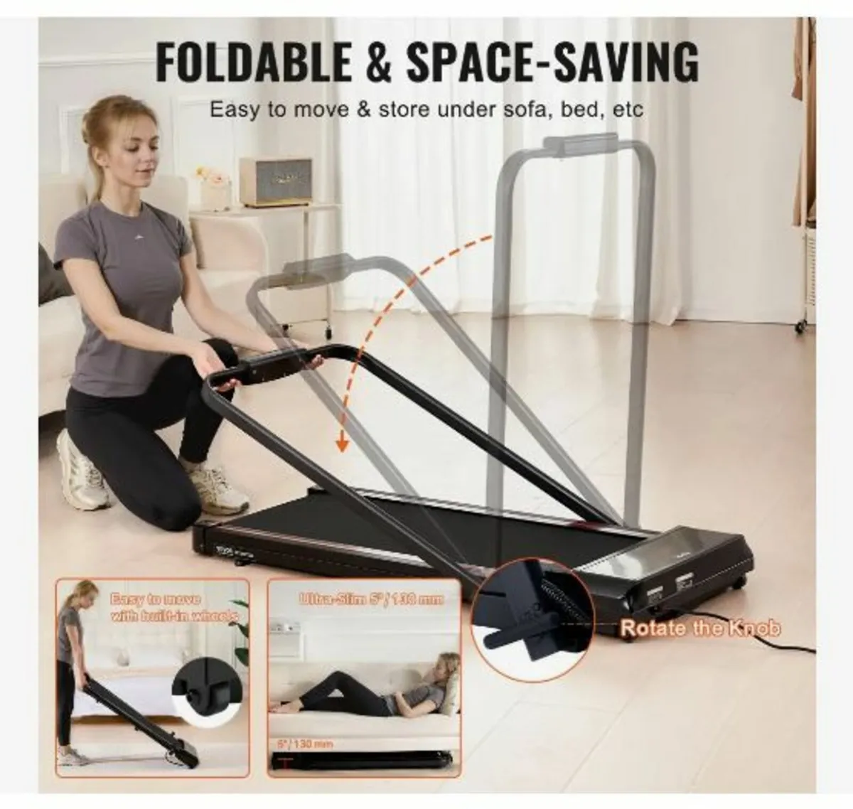 Walking Pad, Under Desk Treadmill for Home Office - Image 2