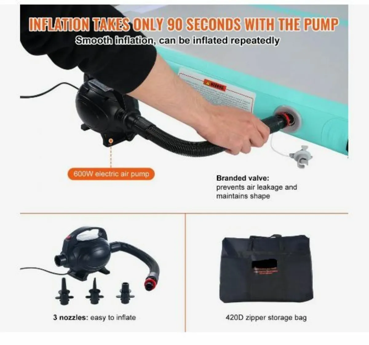 4 m Air Track Inflatable Training Tumbling - Image 2