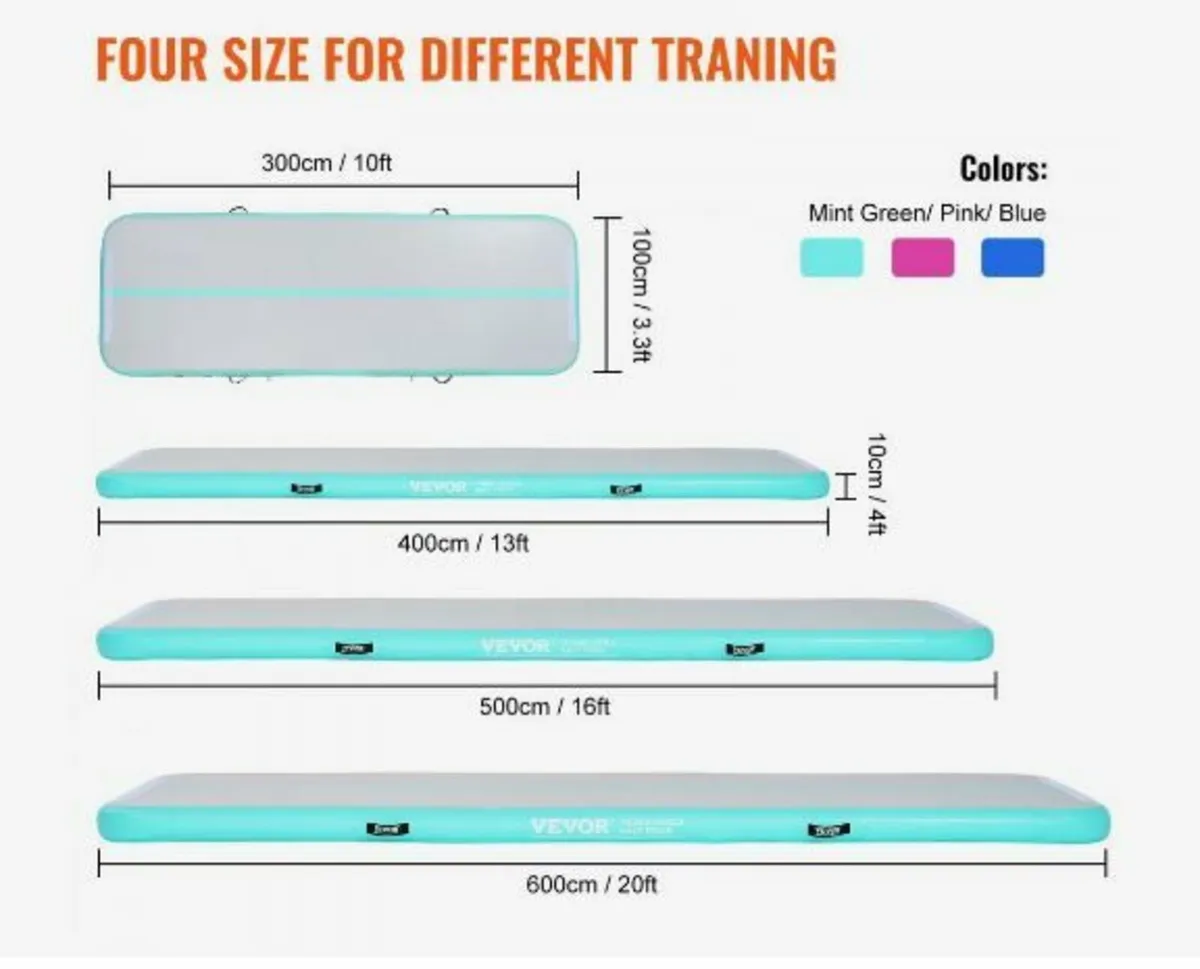 4 m Air Track Inflatable Training Tumbling - Image 3