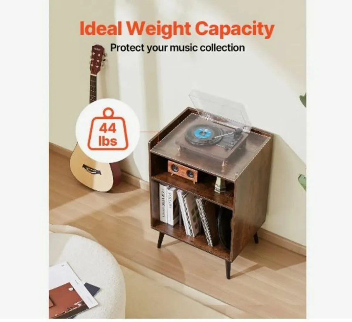 Record Player Stand with LED Light - Image 4