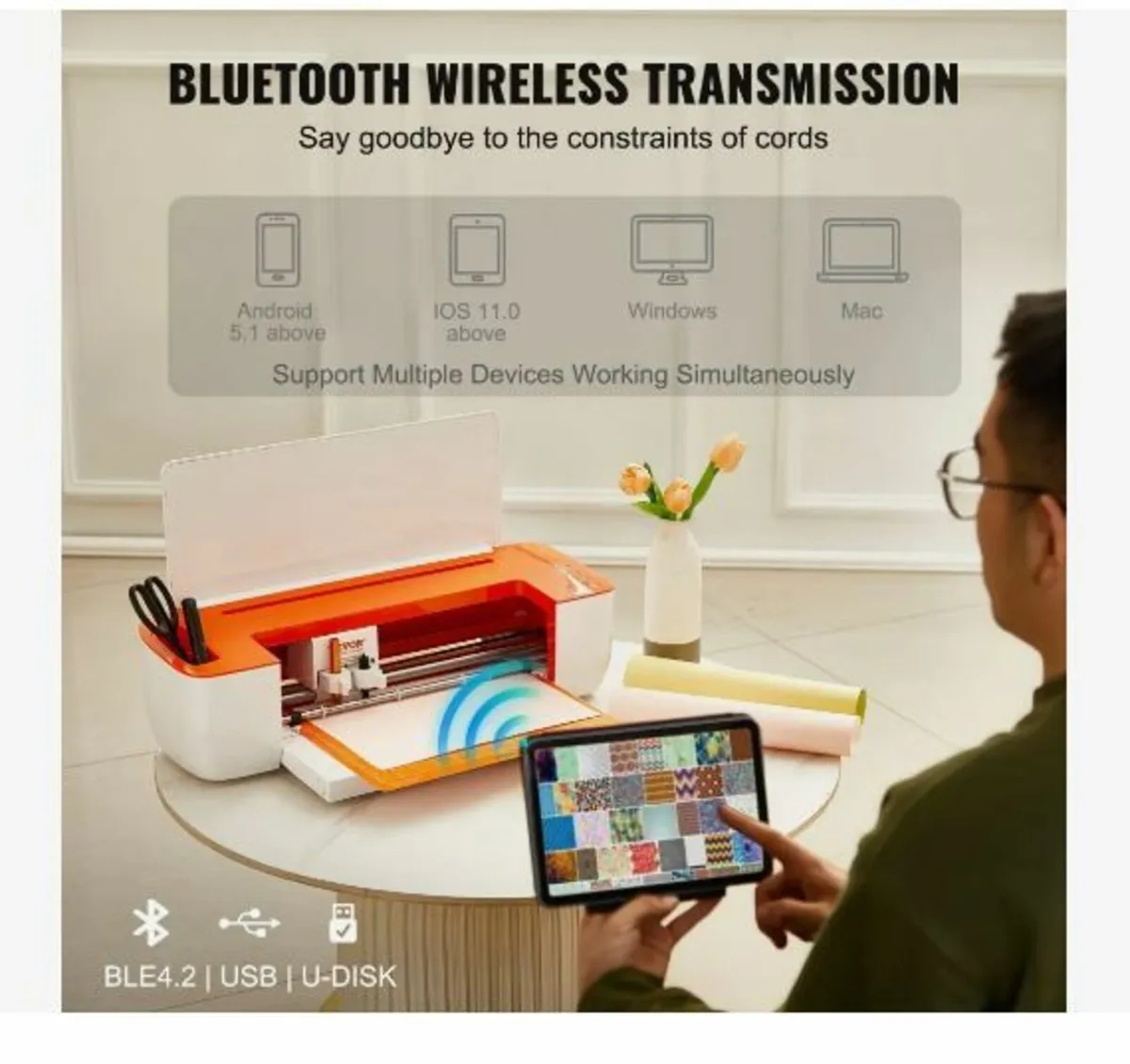 Vinyl Cutter Machine, Bluetooth Connectivity - Image 2