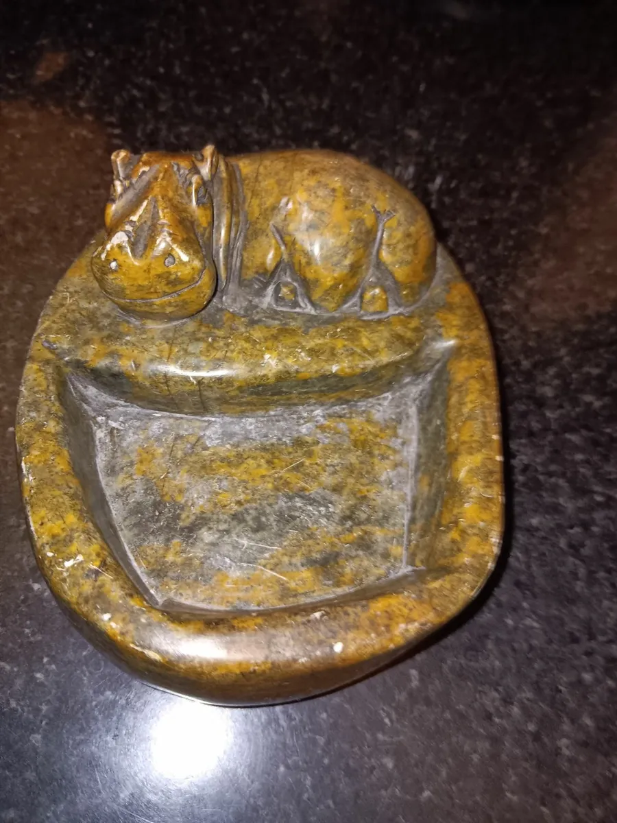 Soapstone hippo - Image 2