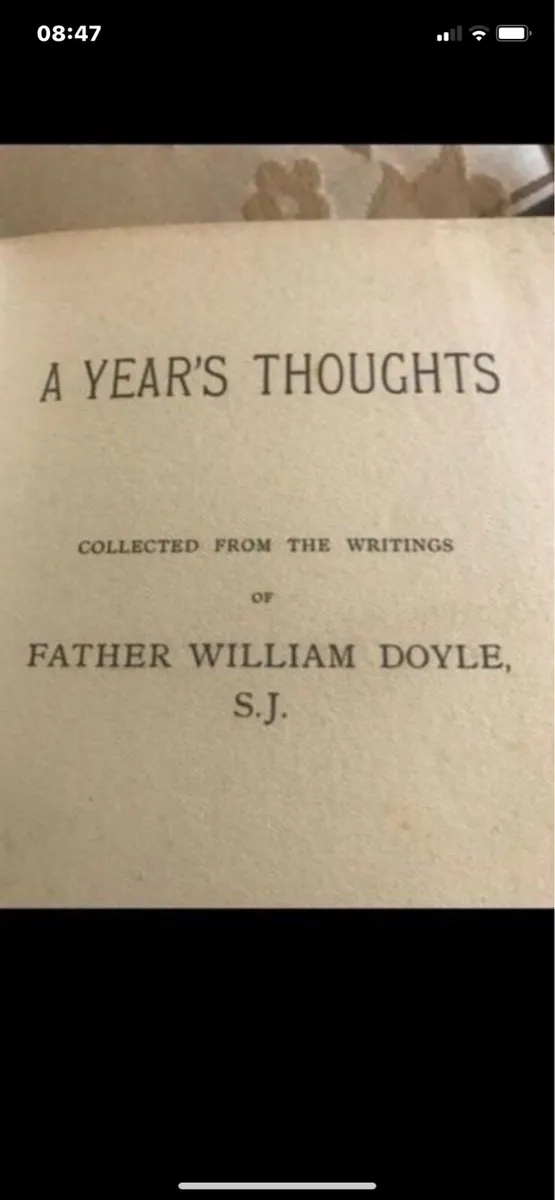 A Years Thoughts- Fr. William Doyle - Image 1
