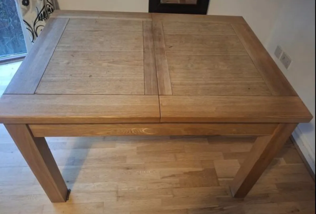 Solid Oak Kitchen Table - Image 2