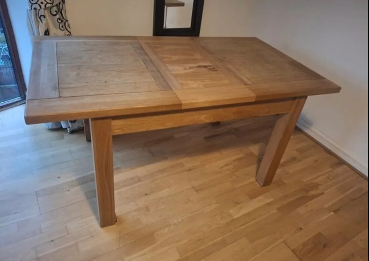 Solid Oak Kitchen Table - Image 4