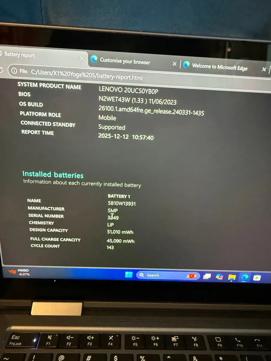 Lenovo X1 Yoga gen 5 2in1 Laptop i7/16GB/512SSD/4K - Image 3