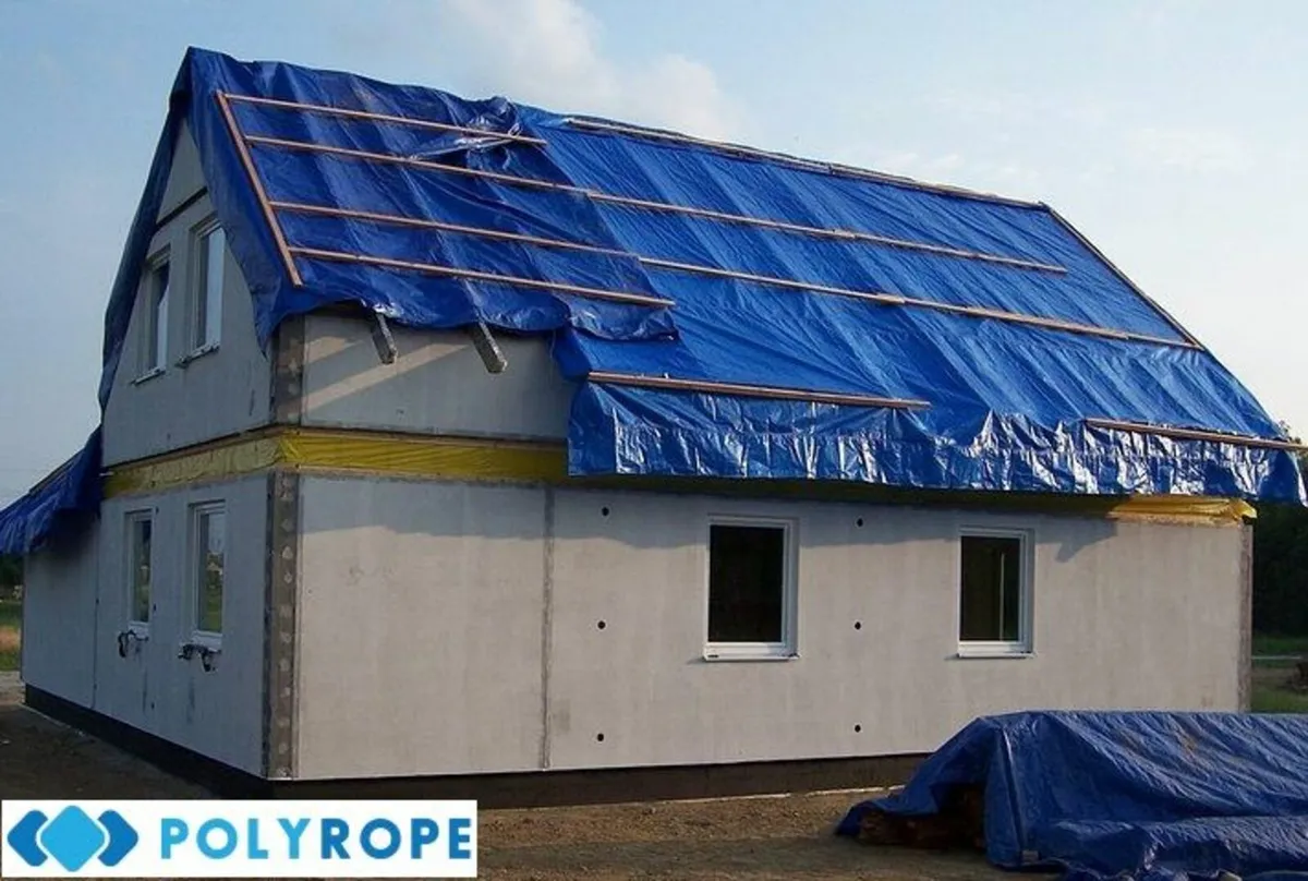 Building roof heavy tarpaulin cover - Image 1