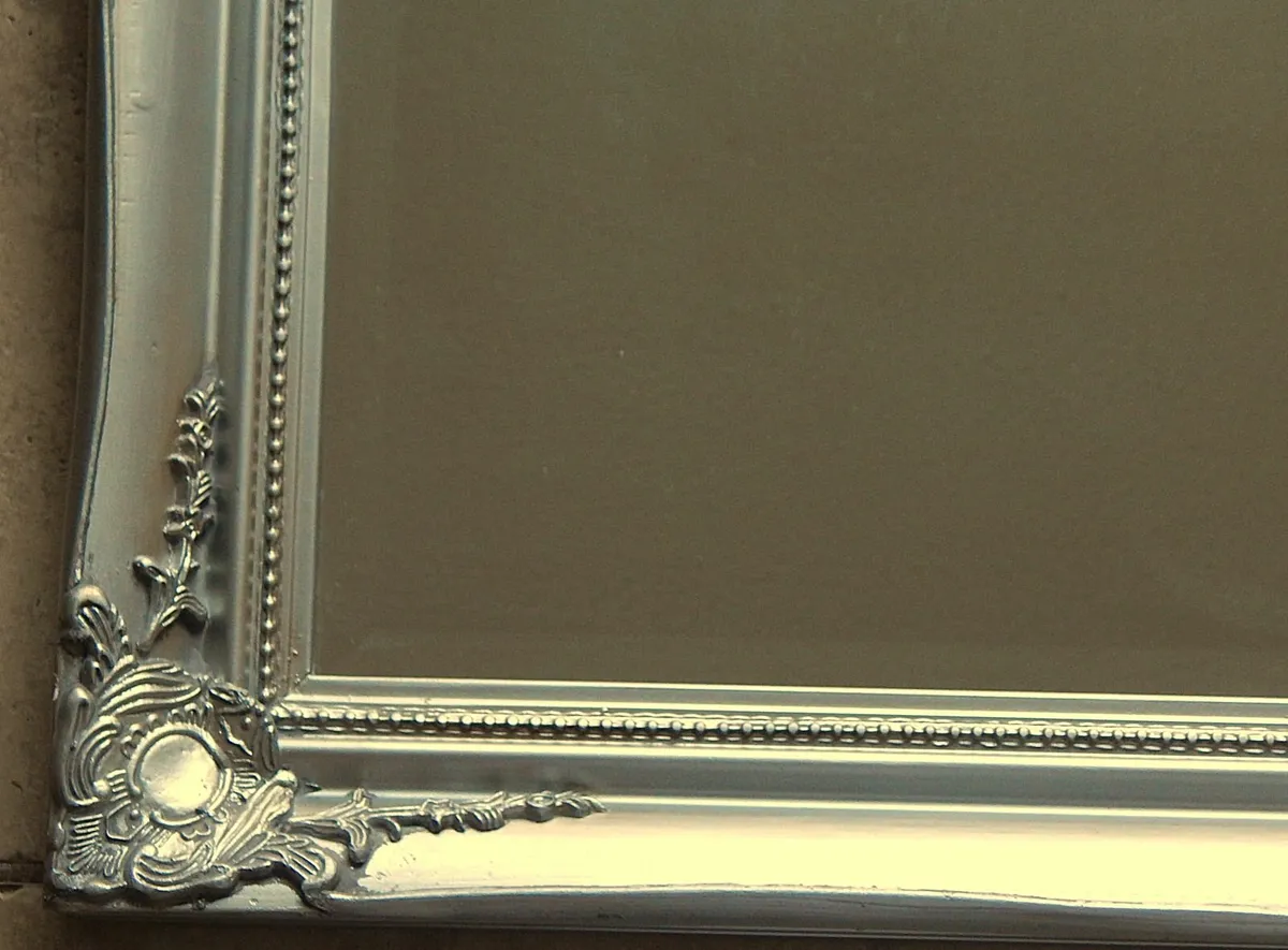 Large Bevelled Edge Wall Mirror in Ornate Frame - Image 3
