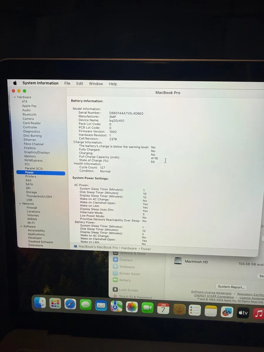 MacBook Pro 13 2019 i5/8GB/128SSD/127c - Image 2