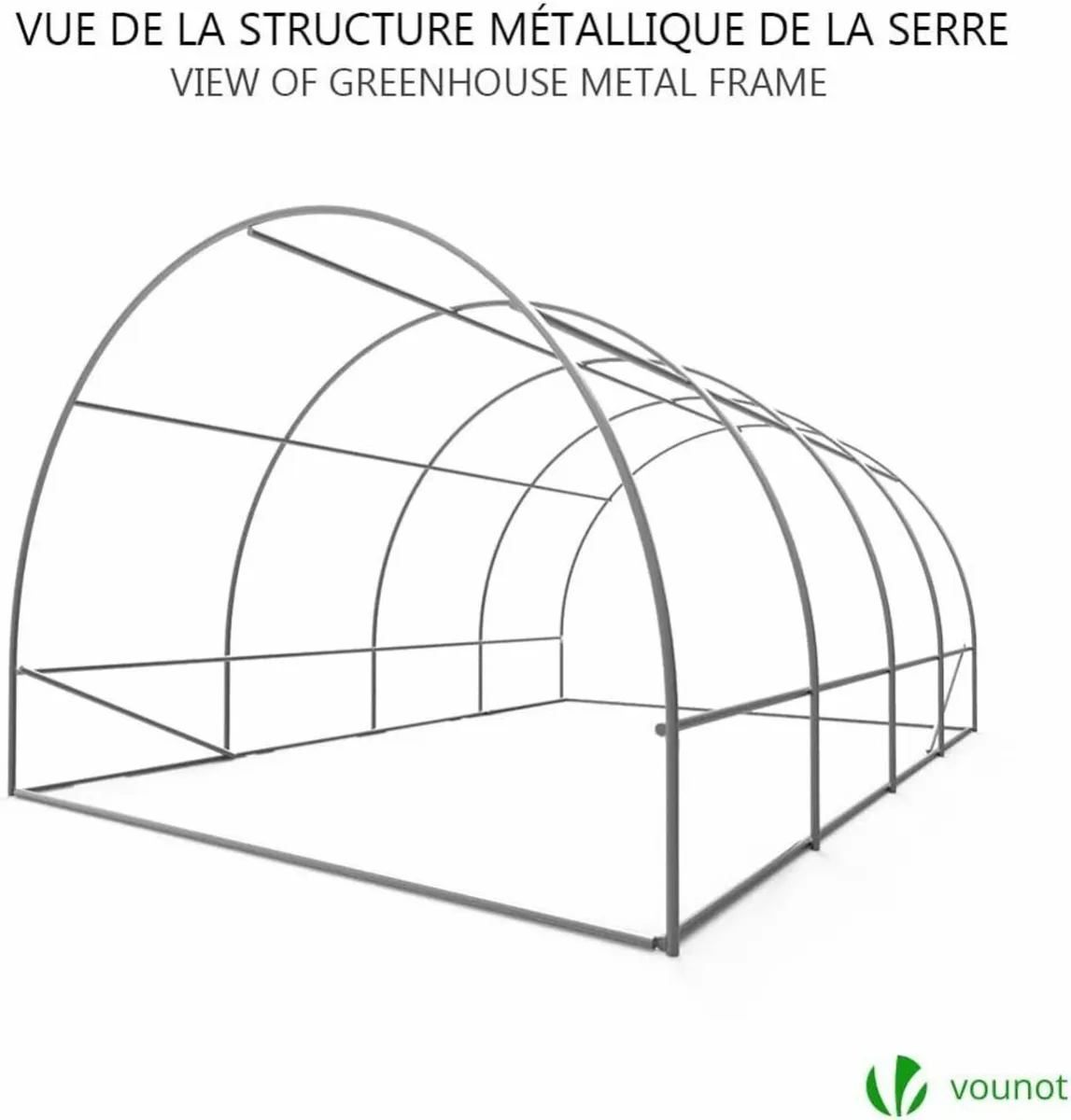 Polytunnel Greenhouse 4x3x2m 12m² Walk-In - Image 2