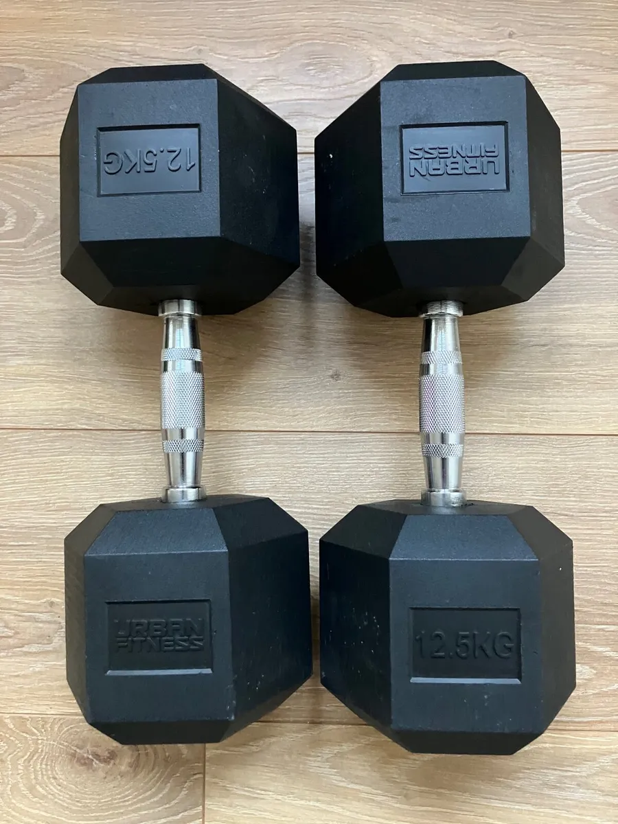 12.5kg Weights (URBAN FITNESS PRO HEX DUMBBELL) - Image 2