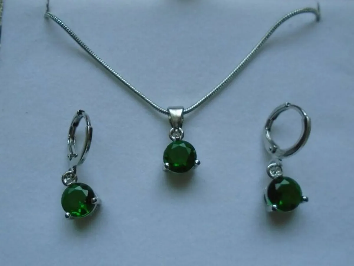 Jewellery set, Necklace, Earrings,St Patrick's Day - Image 1