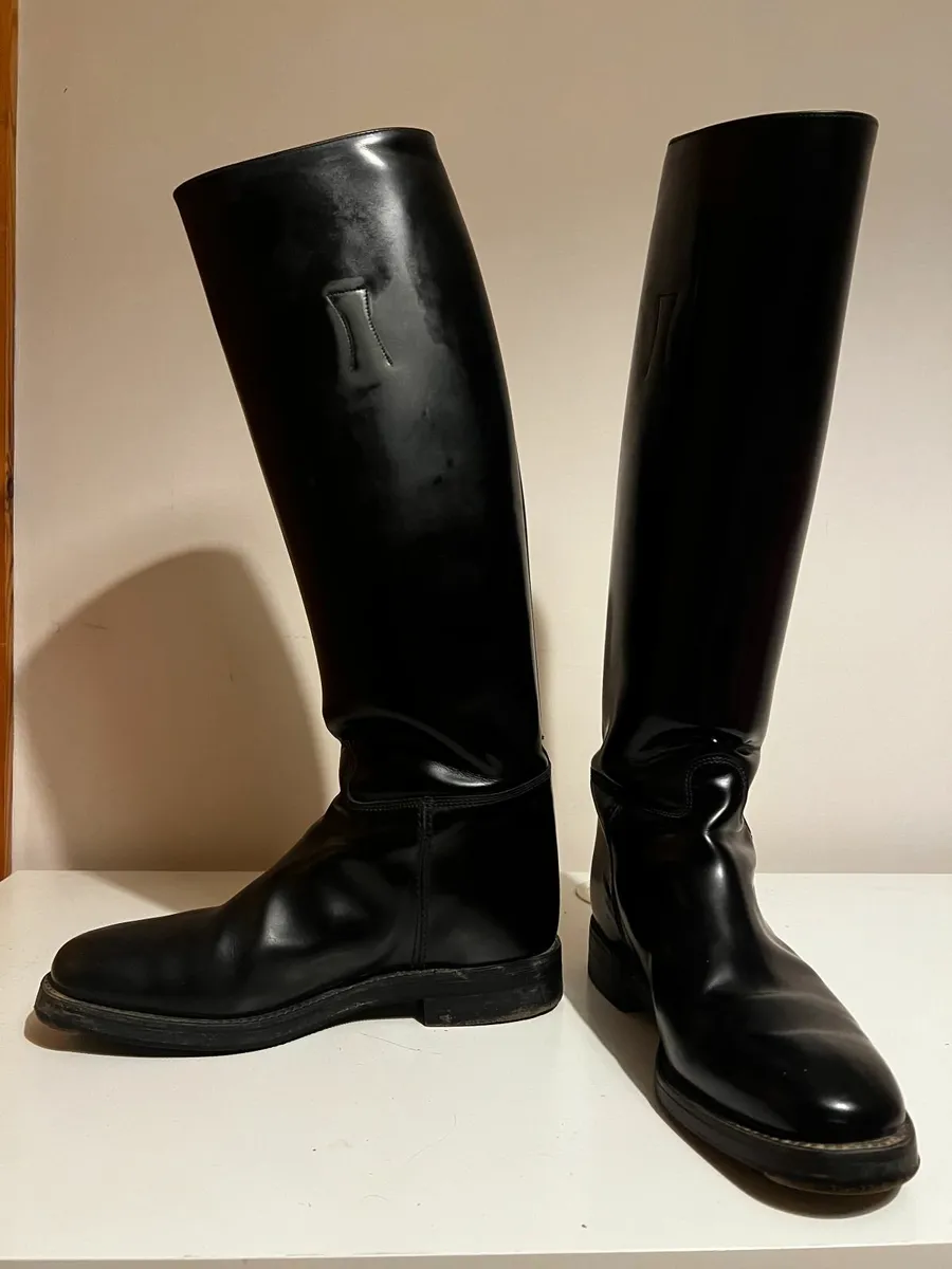 Regent Police Pro riding boots, mens, size 9. - Image 2