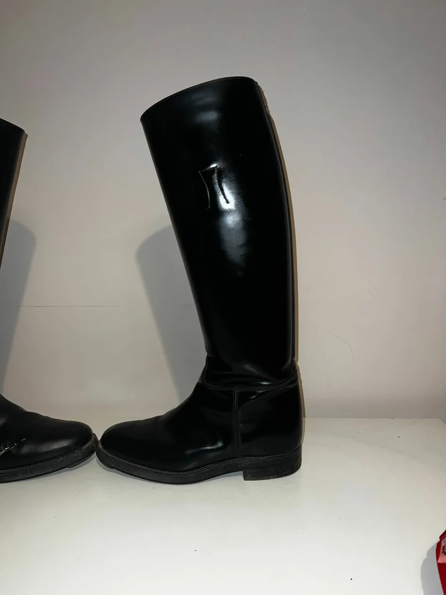 Regent Police Pro riding boots, mens, size 9. - Image 3