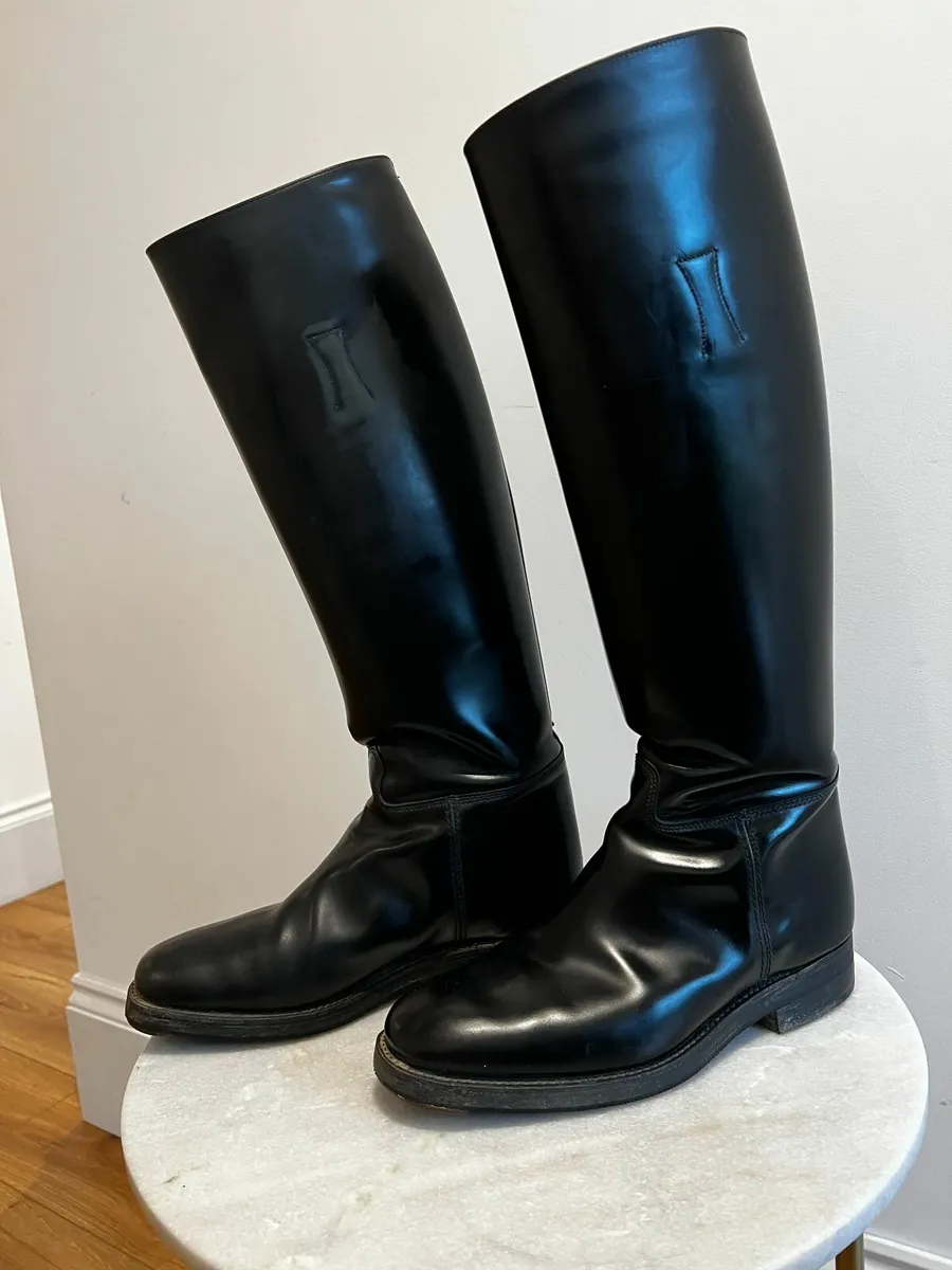 Regent Police Pro riding boots, mens, size 9. - Image 1