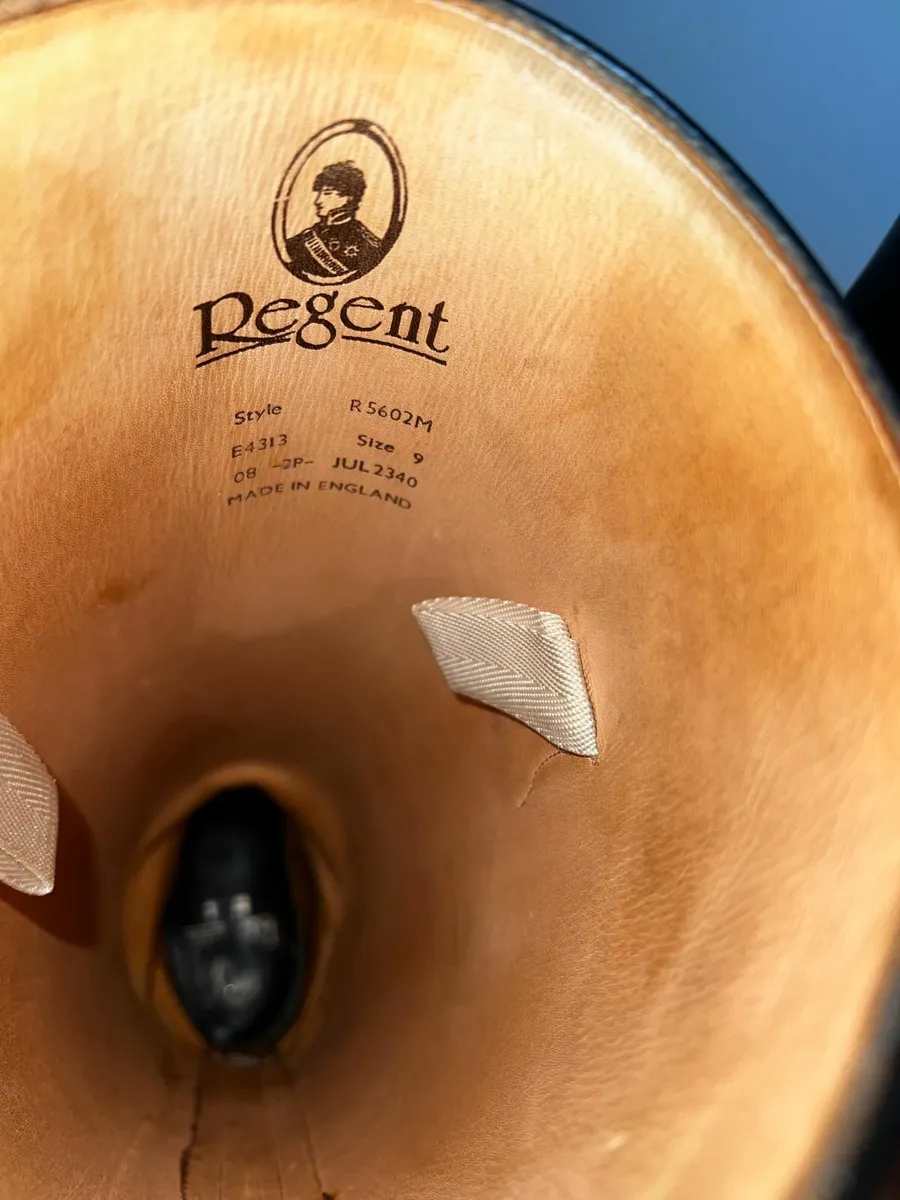 Regent Police Pro riding boots, mens, size 9. - Image 4