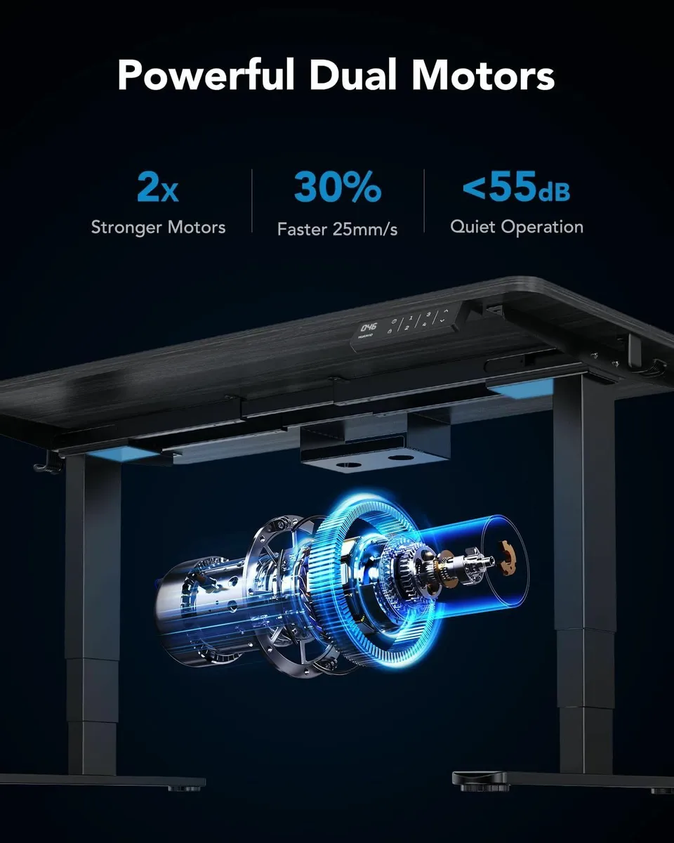 Standing Desk Frame with Dual Motors Sit to Stand - Image 4