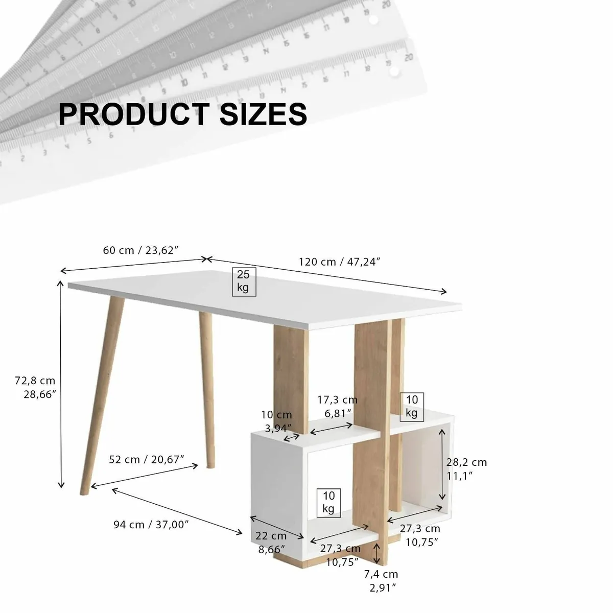 Writing Computer Desk Home Office Study for - Image 3
