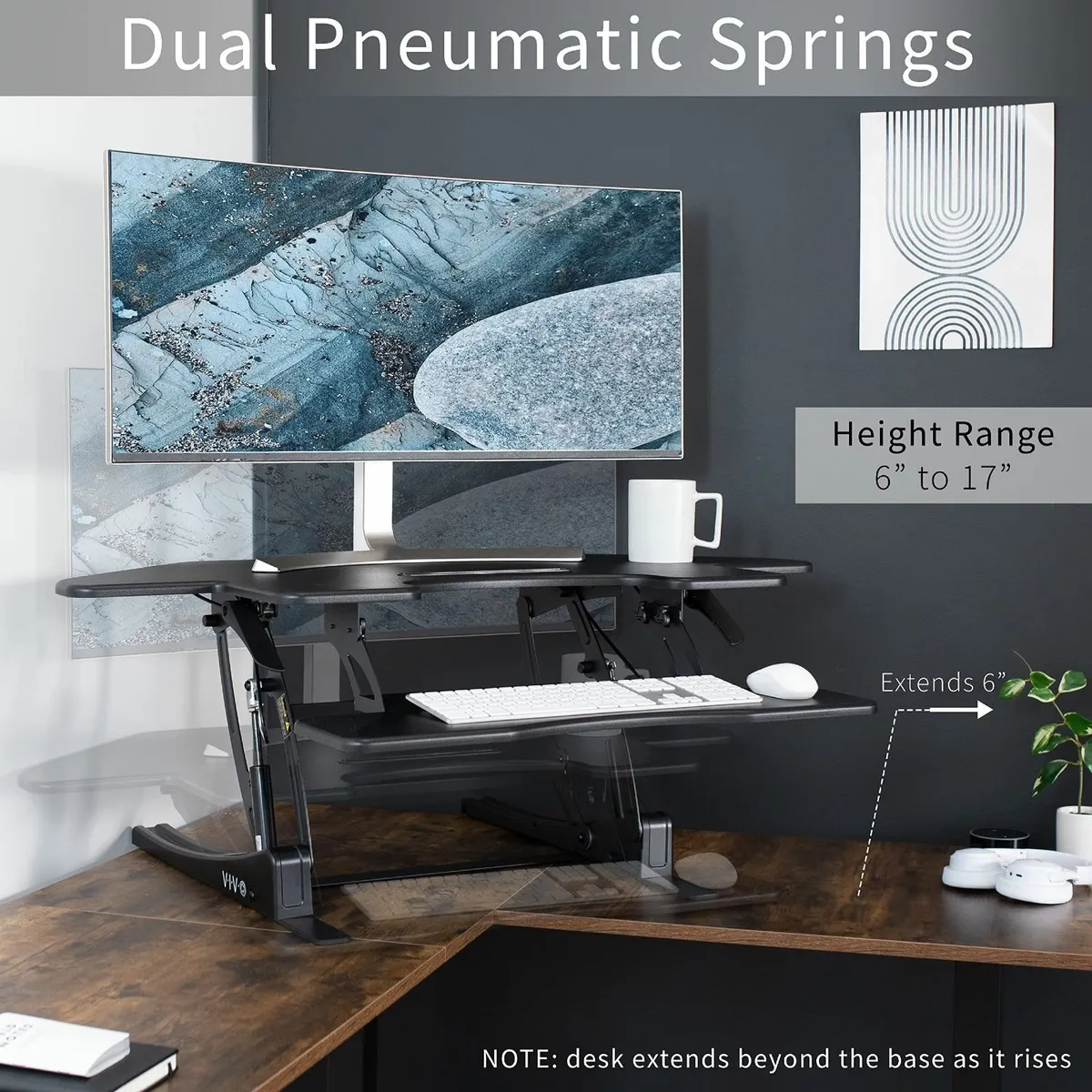 109 cm Corner Height Adjustable Cubicle Stand Up - Image 4