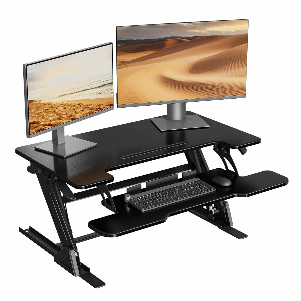 Standing Desk Converter Dual Gas Spring Height - Image 1
