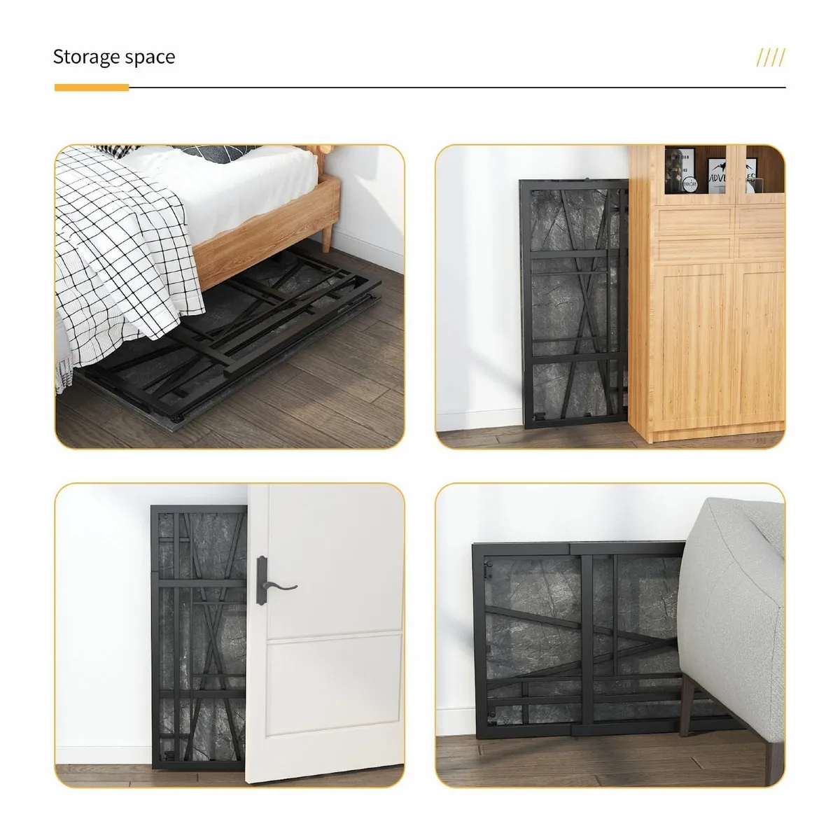 90 cm Small Folding Desk Writing Gaming Computer - Image 4