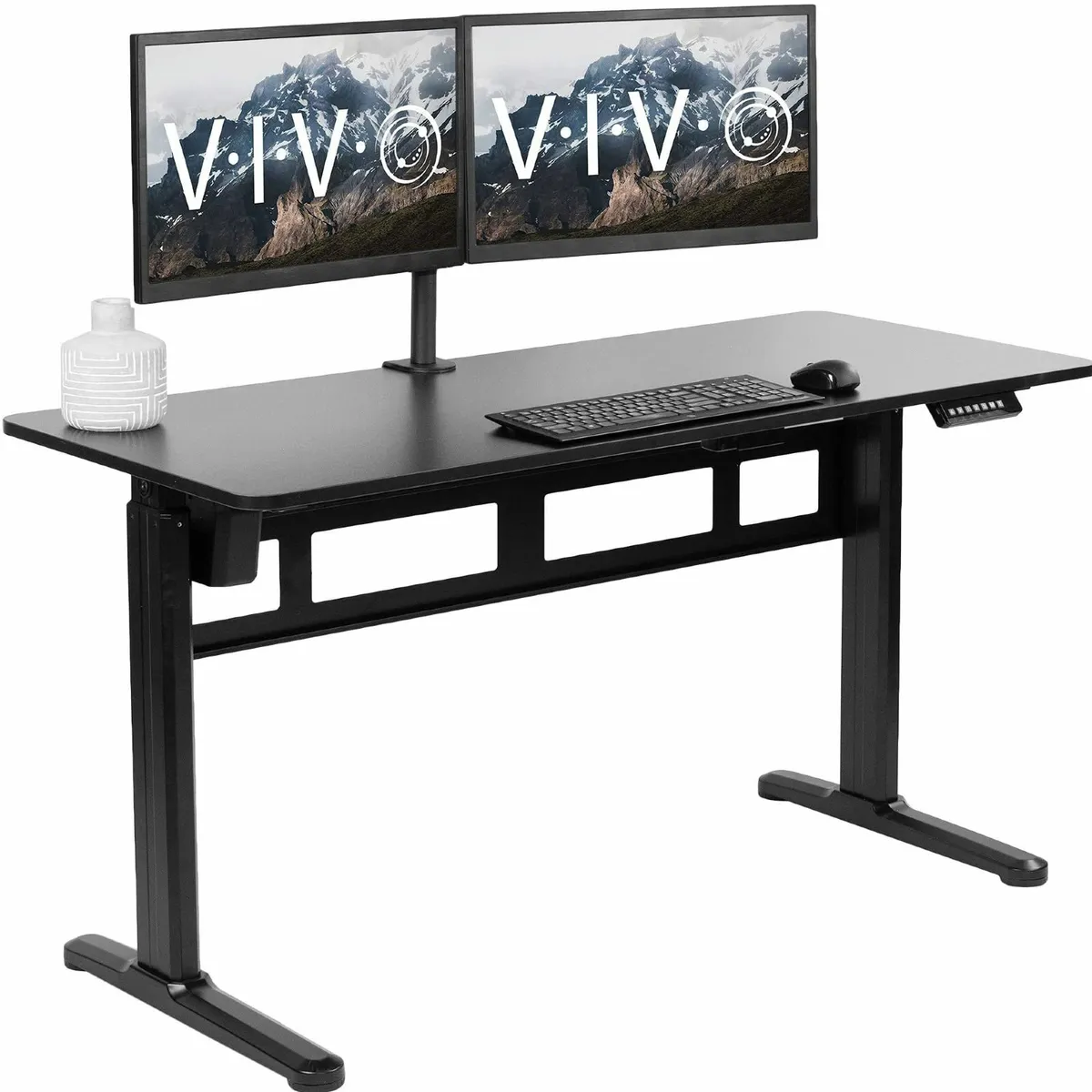 Electric 140 x 60 cm Stand Up Desk Complete - Image 1
