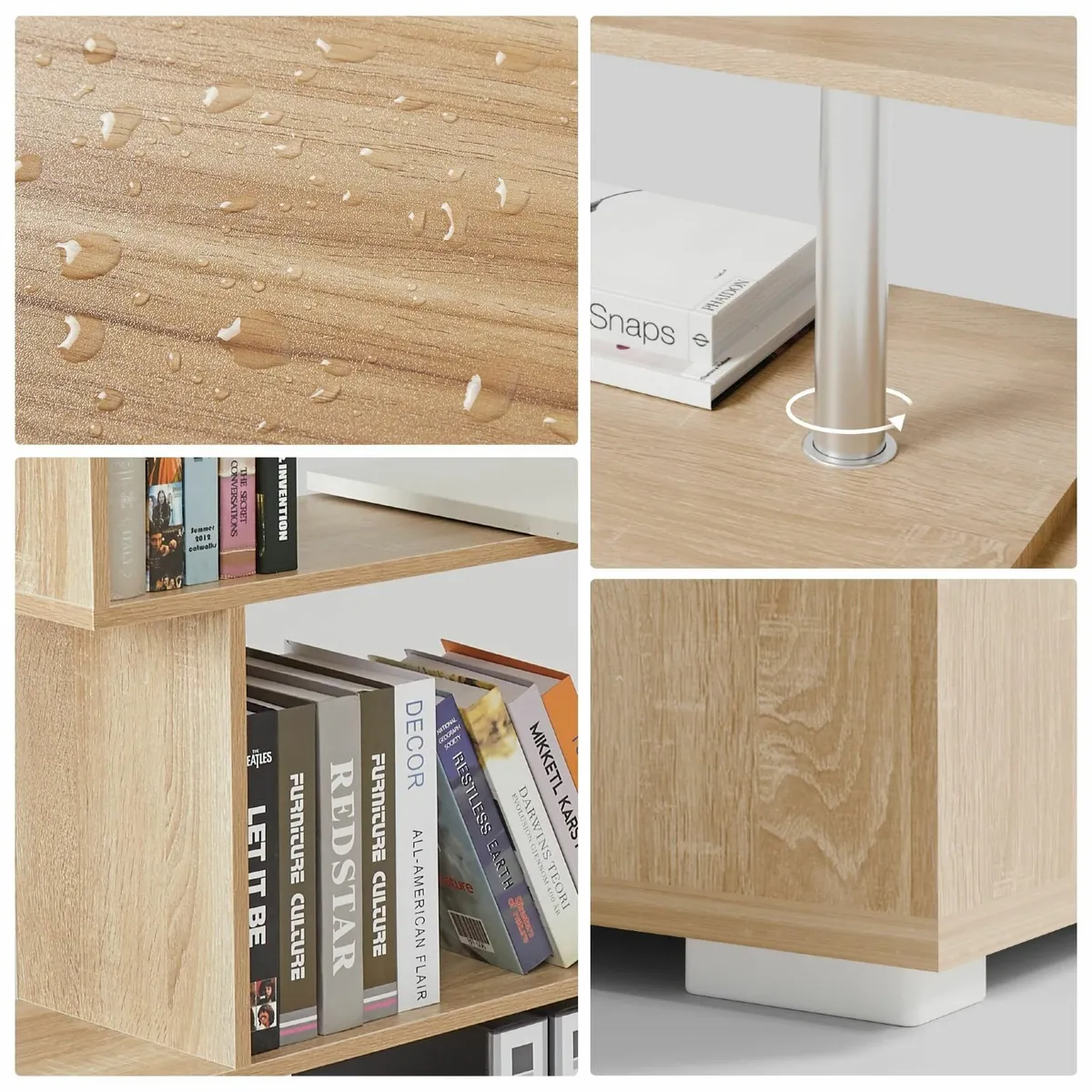 L Shaped Computer Desk Corner 360 Degree Rotatable - Image 4