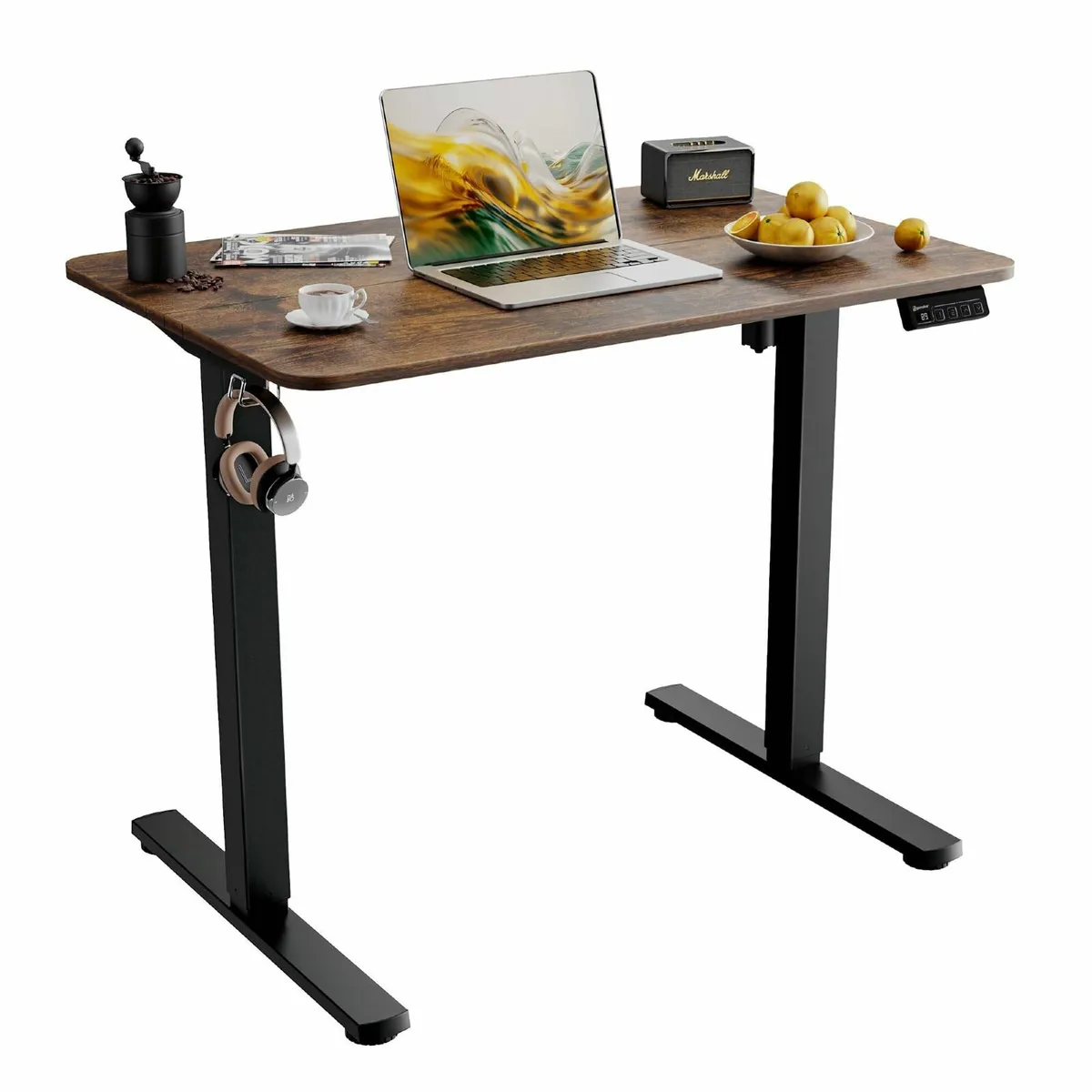 Electric Standing Desk 90x60cm Height Adjustable - Image 1