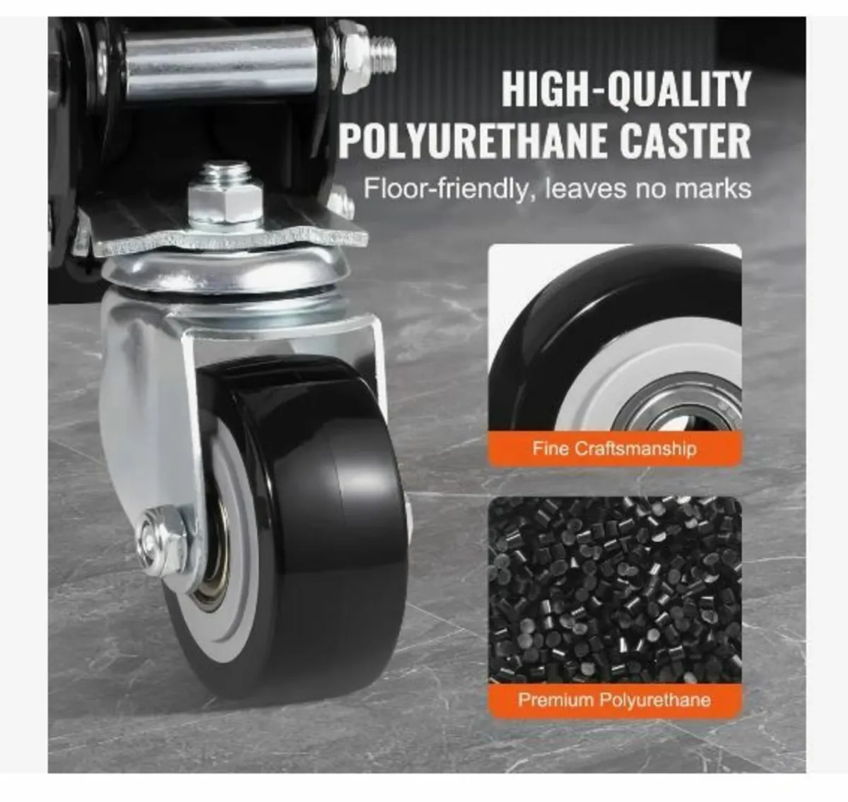 Workbench Caster Wheels, 74.8kg Load Capacity - Image 3