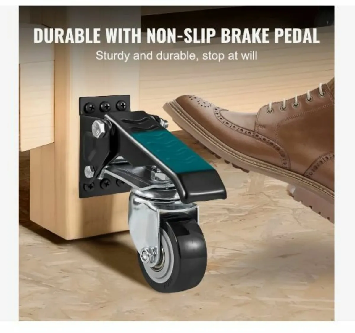 Workbench Caster Wheels, 74.8kg Load Capacity - Image 4