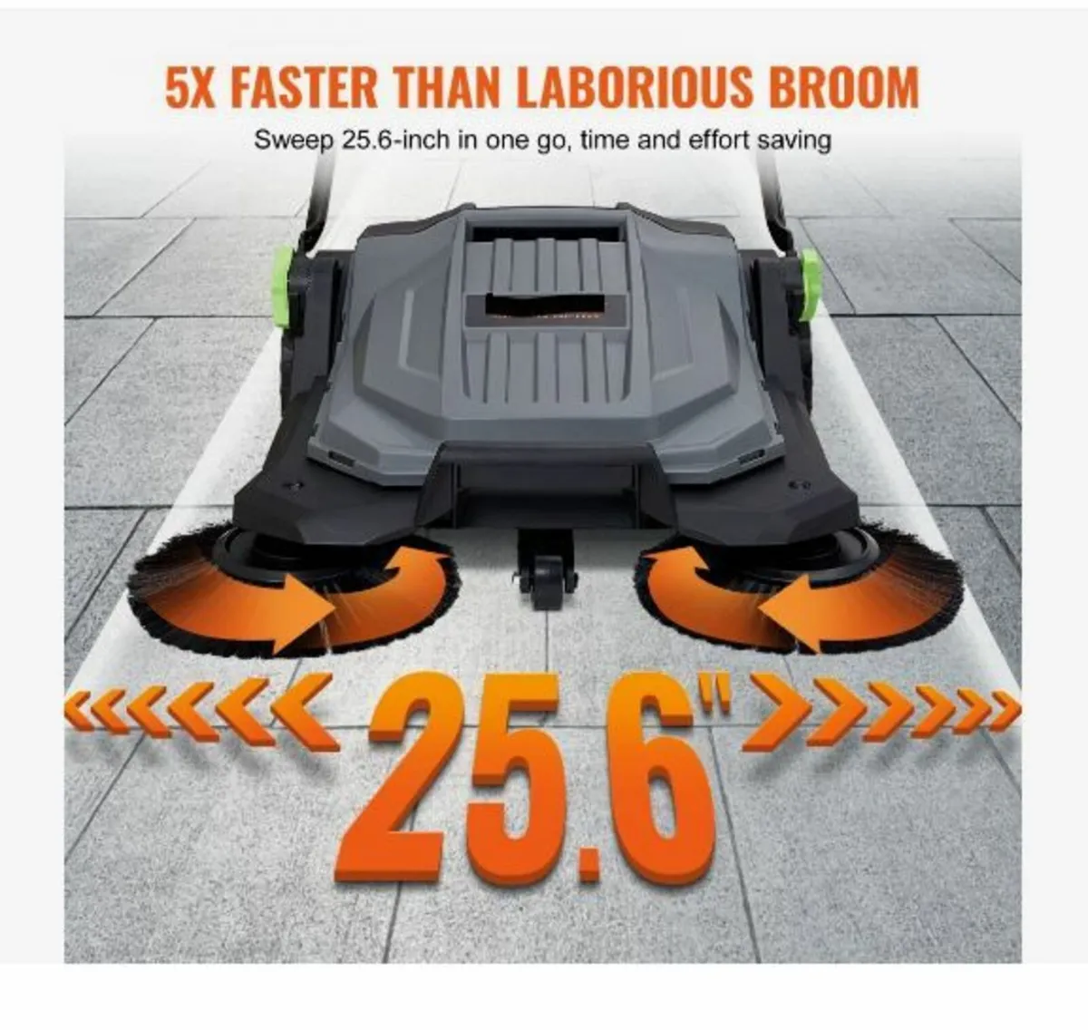 Walk-behind Hand Push Floor Sweeper, 65 cm - Image 4