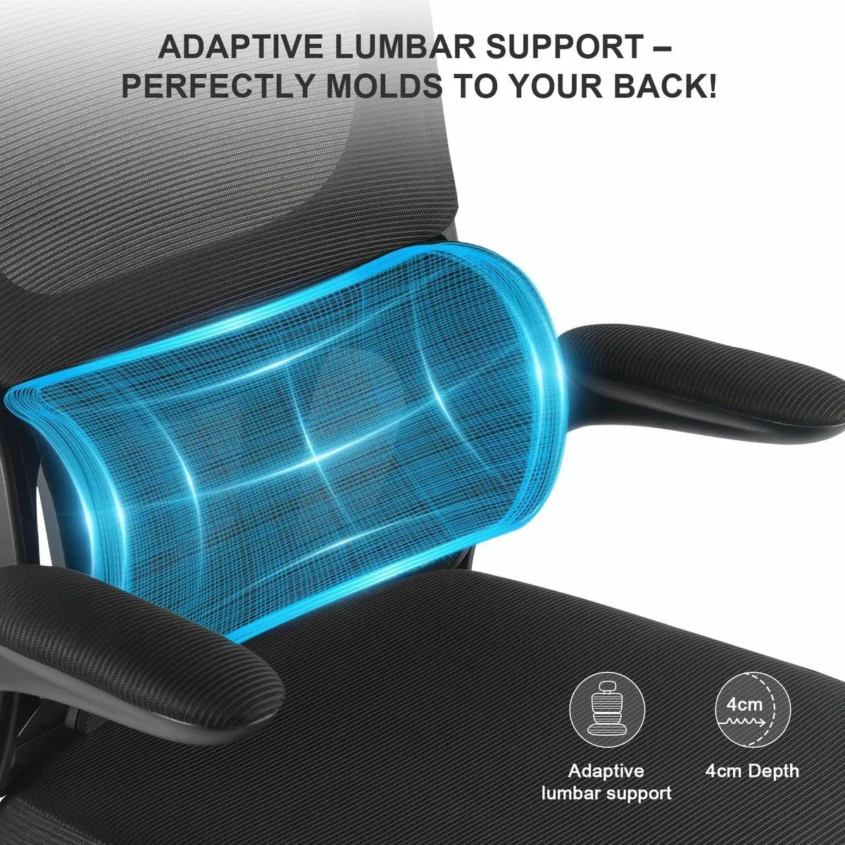 Ergonomic Office Chair - High Back Mesh Design - Image 4