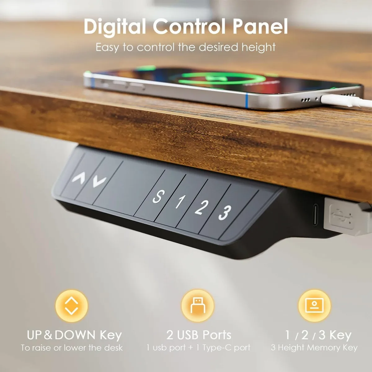 Standing Desk Frame with Dual Motor Electric - Image 3