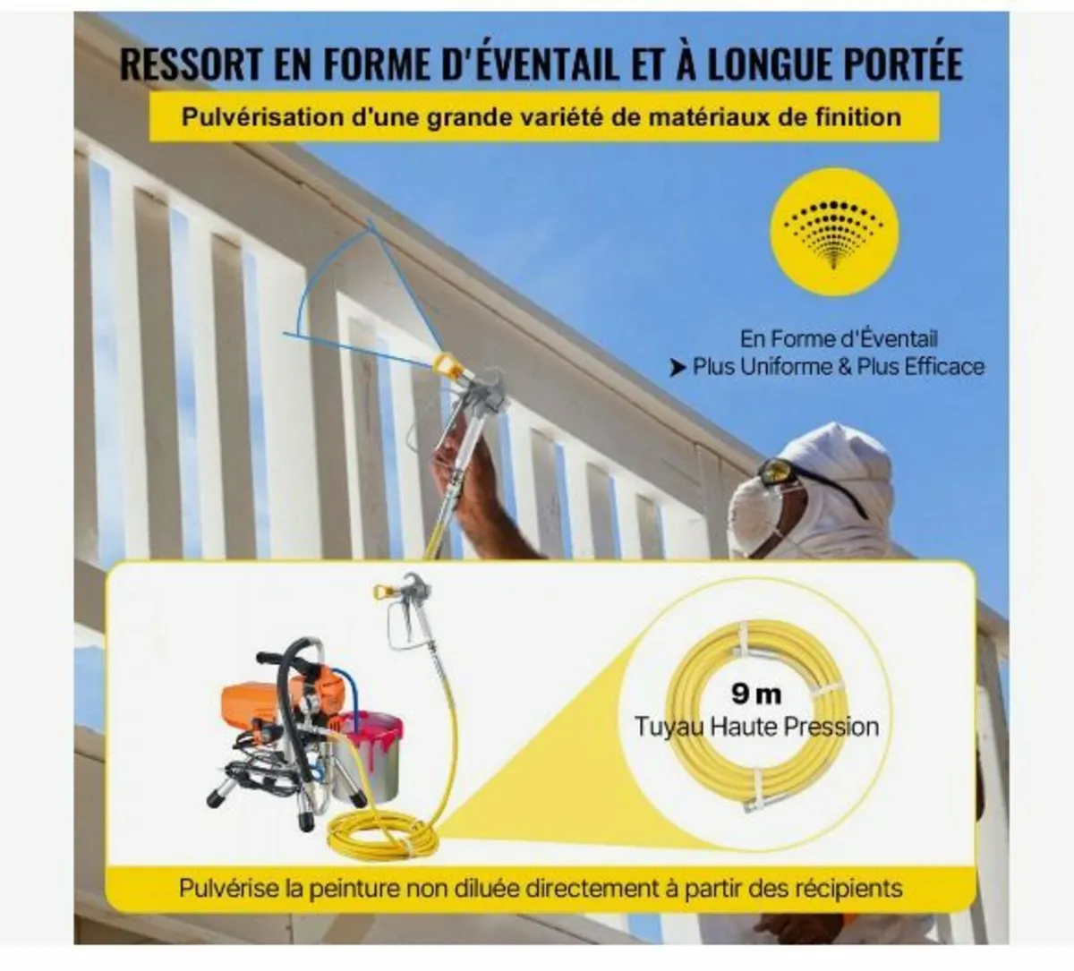 Airless Paint Sprayer with High Pressure Hose - Image 4