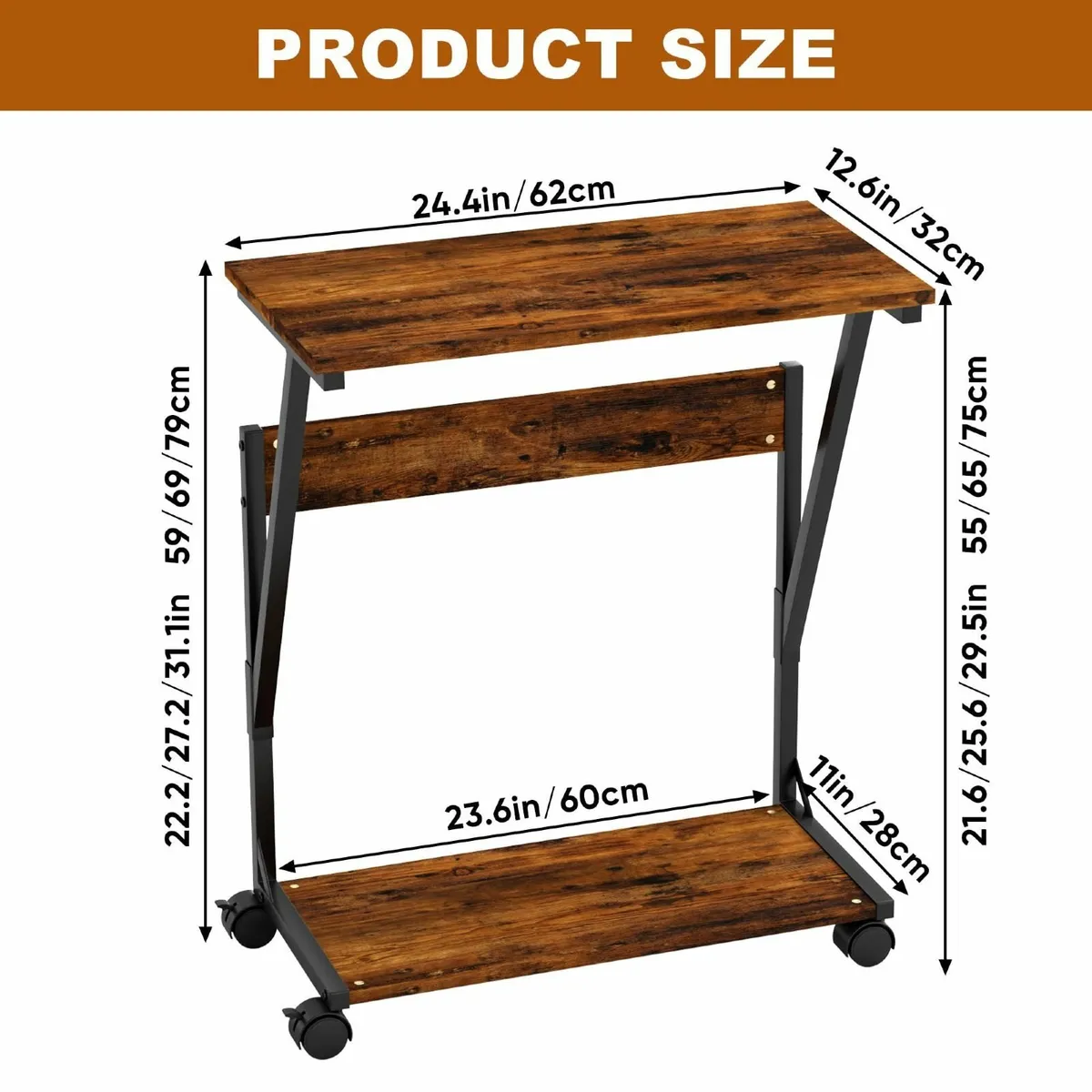 PC Tower Stand Printer Laptop Table Furniture - Image 2