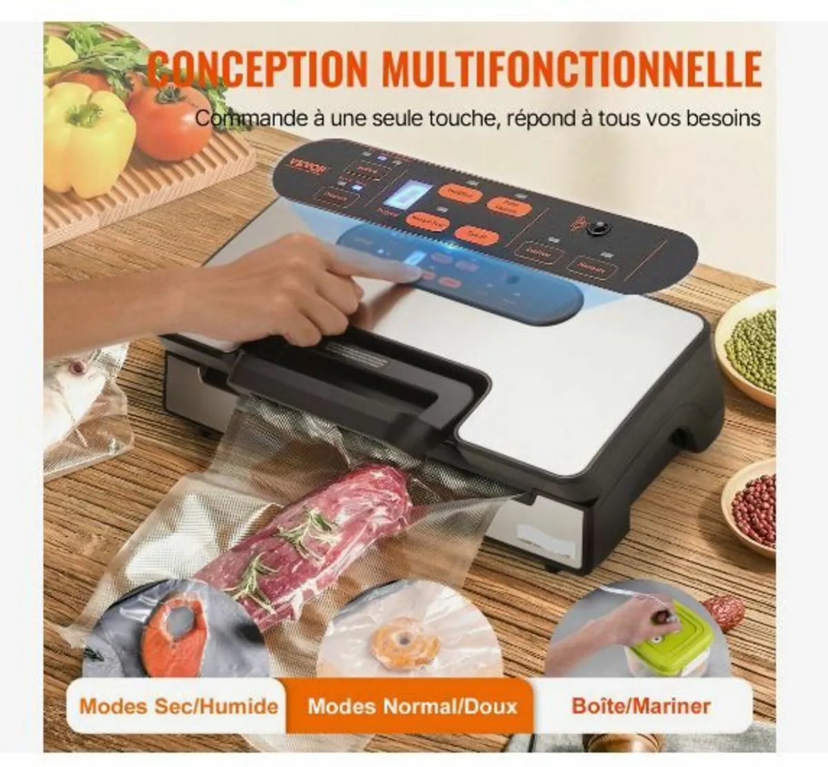 Vacuum Sealer Machine Food Preservation Storage - Image 4