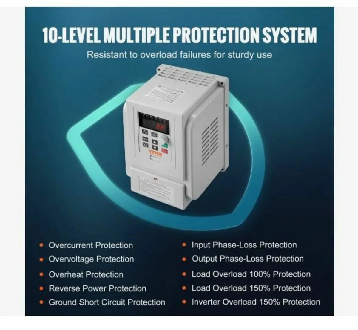VFD 2.2KW 10A 3HP Variable Frequency - Image 2