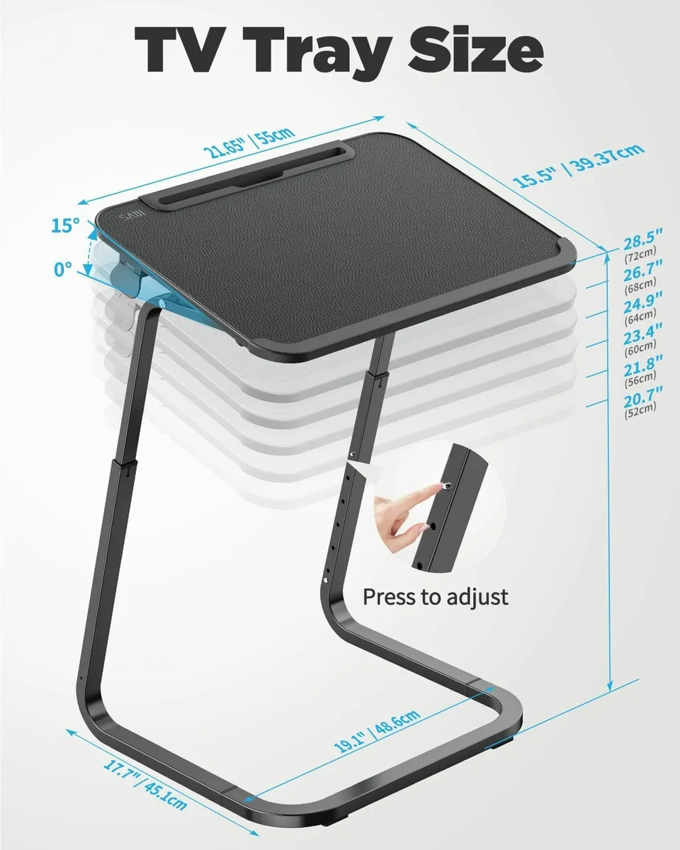 Laptop Table for Sofa Double Use Bed Tray Overbed - Image 3