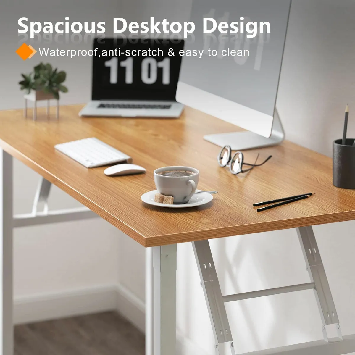 Computer Desk Folding 80 x 40 cm Laptop Workstatio - Image 3