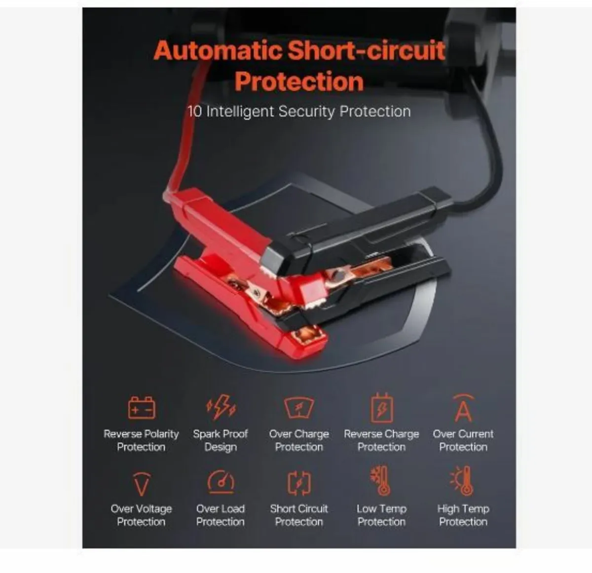 Jump Starter, 4000A Peak, Car Battery Starter Powe - Image 4