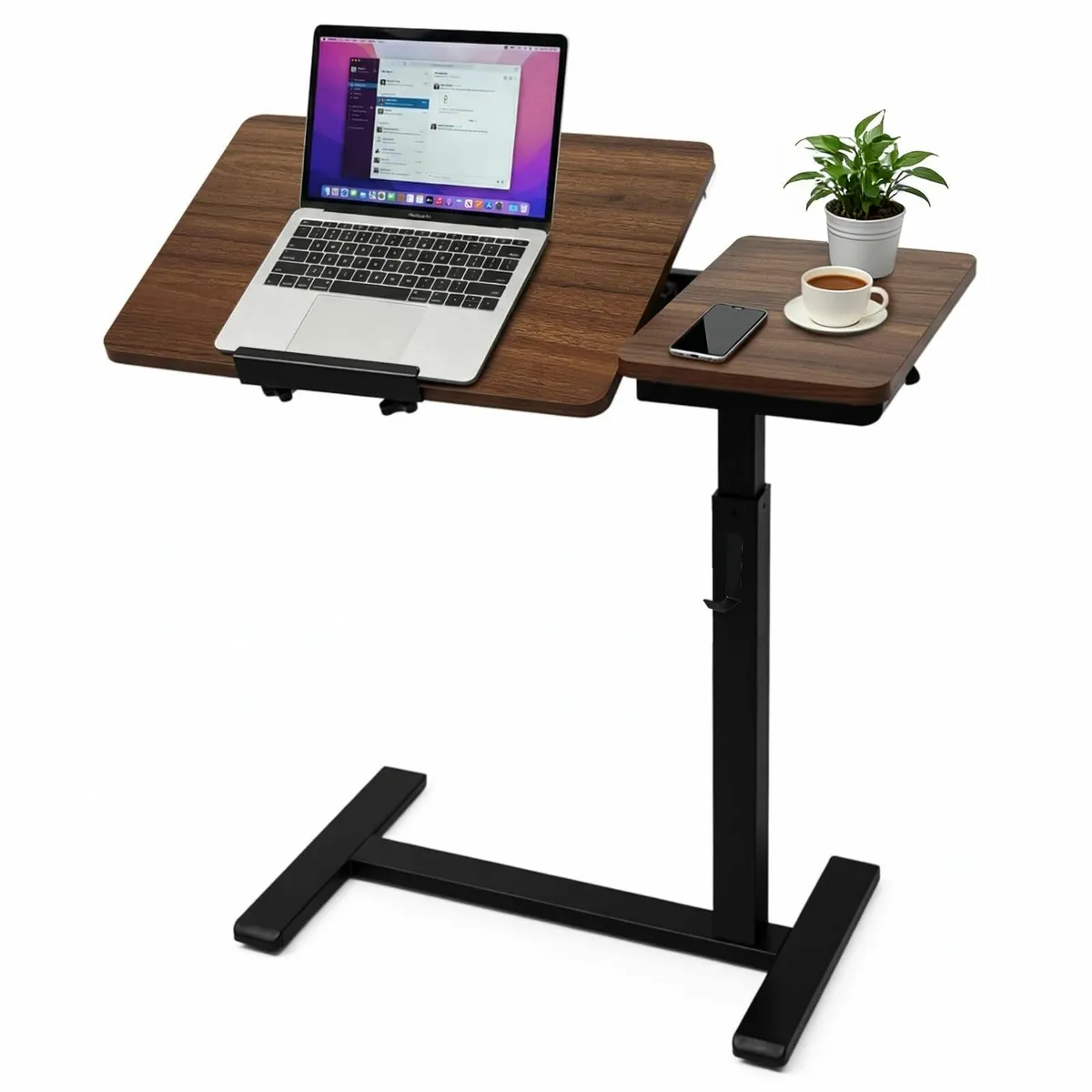 Overbed Table with Wheels Pneumatic Laptop - Image 1