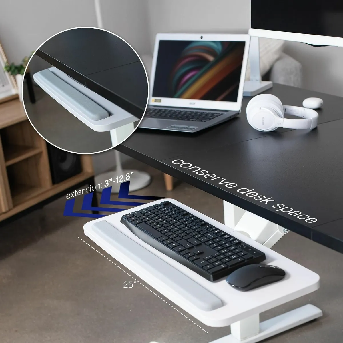 Adjustable Computer Keyboard and Mouse Platform - Image 3