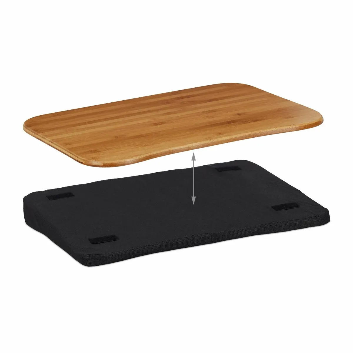 Laptop Table Bamboo 51 x 37 cm Portable Removable - Image 3