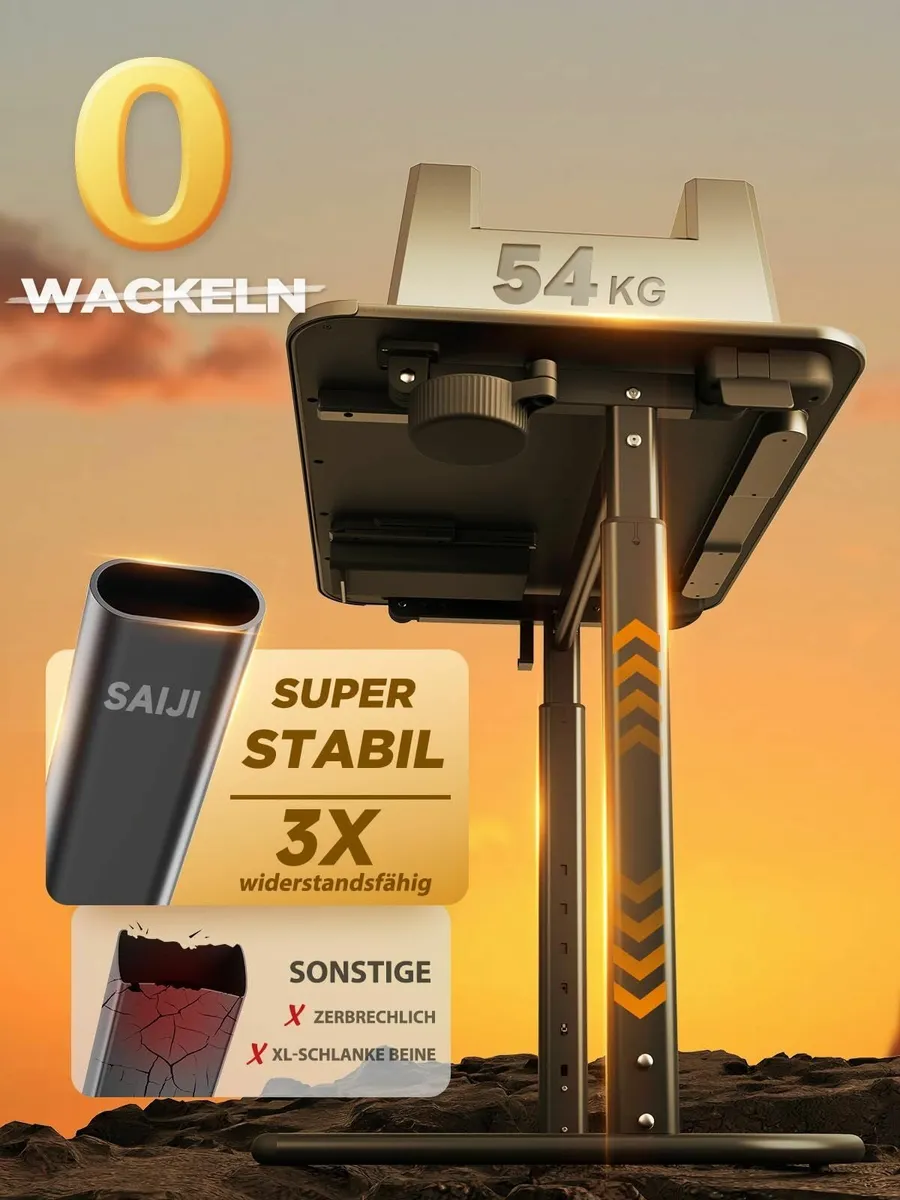 Modern Corner Desk 65x45CM Height Adjustable - Image 3