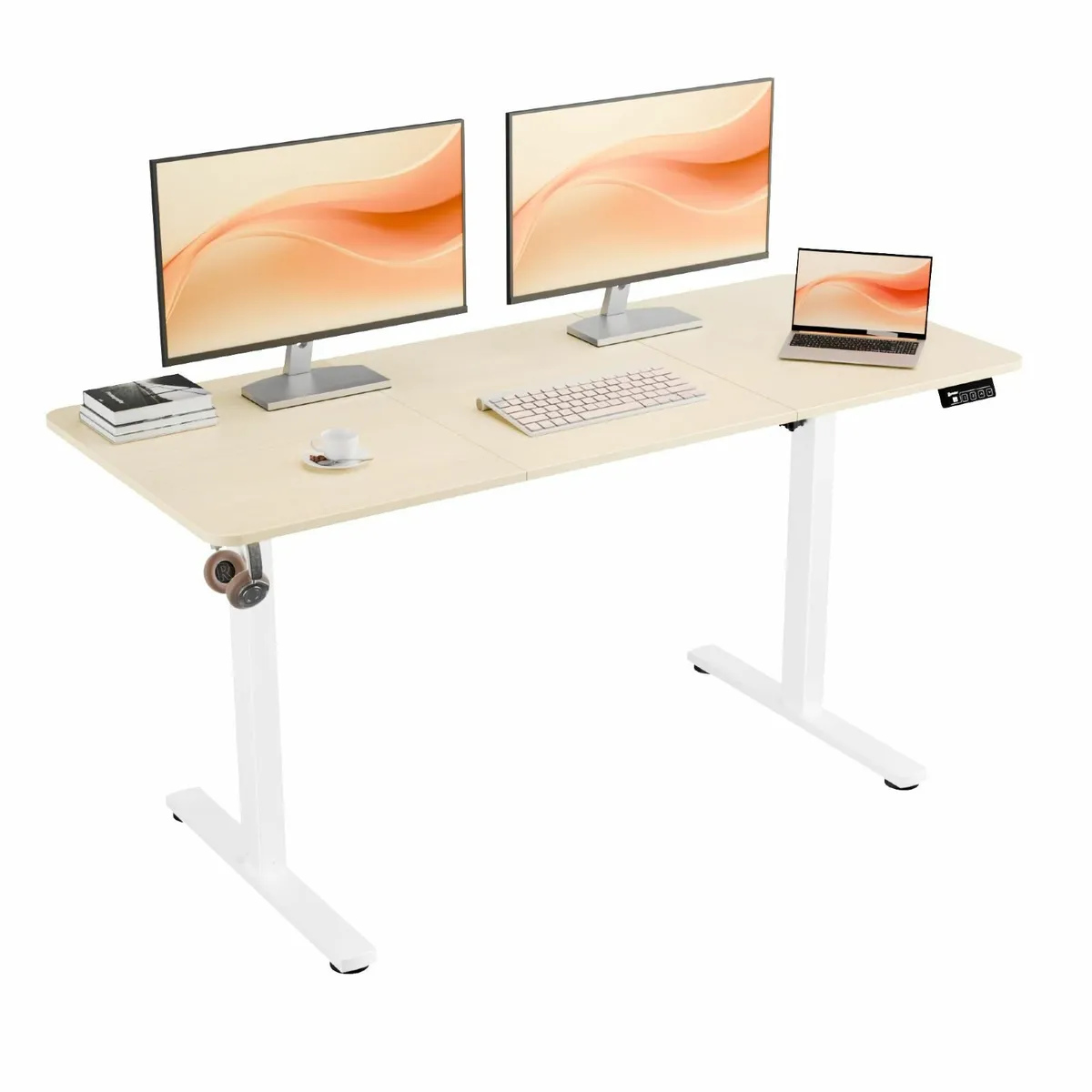 Electric Standing Desk 140x60cm Height Adjustable - Image 1